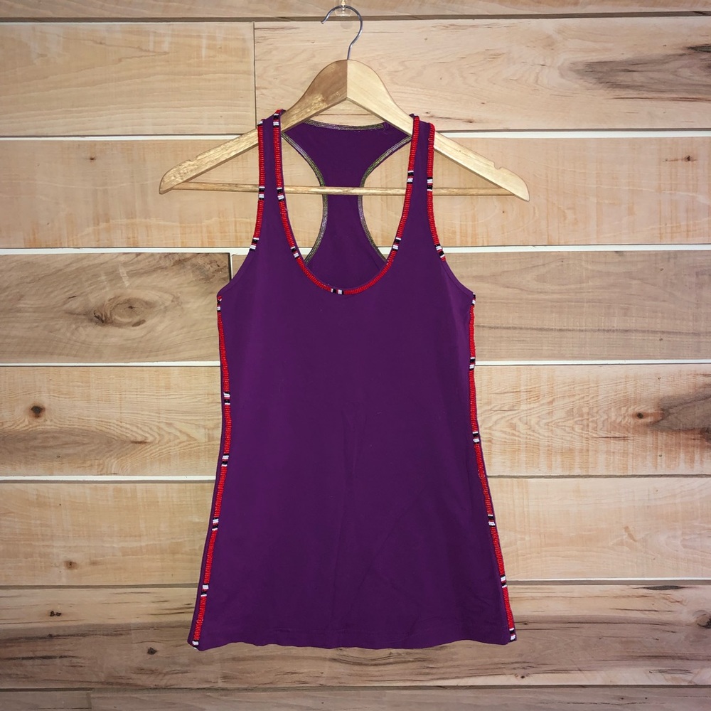 Hand Beaded Lululemon Tank Tops Size S